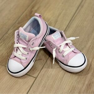 Converse Kids Sneakers in Light Pink and White